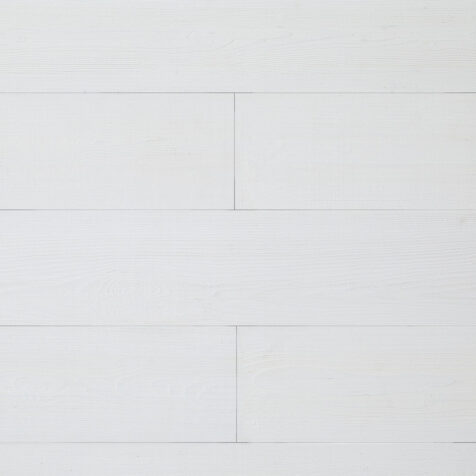 White peel and stick wood planks for DIY accent wall