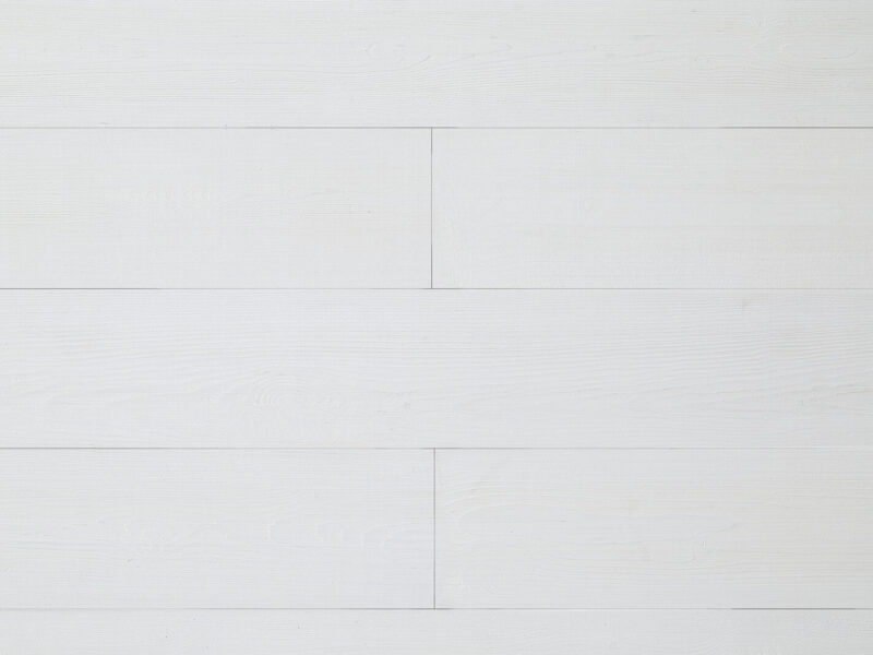 White peel and stick wood planks for DIY accent wall