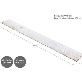 White Washed Peel and Stick Wood Planks 8