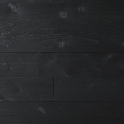 black wood accent wall
