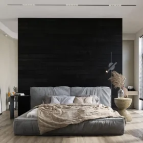 Charcoal (Black) Peel and Stick Wood Planks