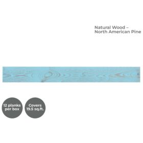 Vintage Blue Peel and Stick Wood Planks 4