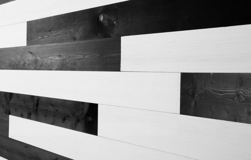 Santorini, Charcoal - Peel and Stick Wood Planks - WoodyWalls
