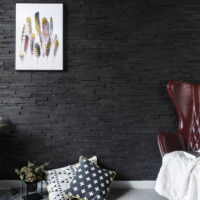 Dark Graphite - 3D Wall Panels | Reclaimed Wood - WoodyWalls