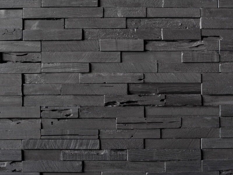Dark Graphite - 3D Wood Panels - WoodyWalls
