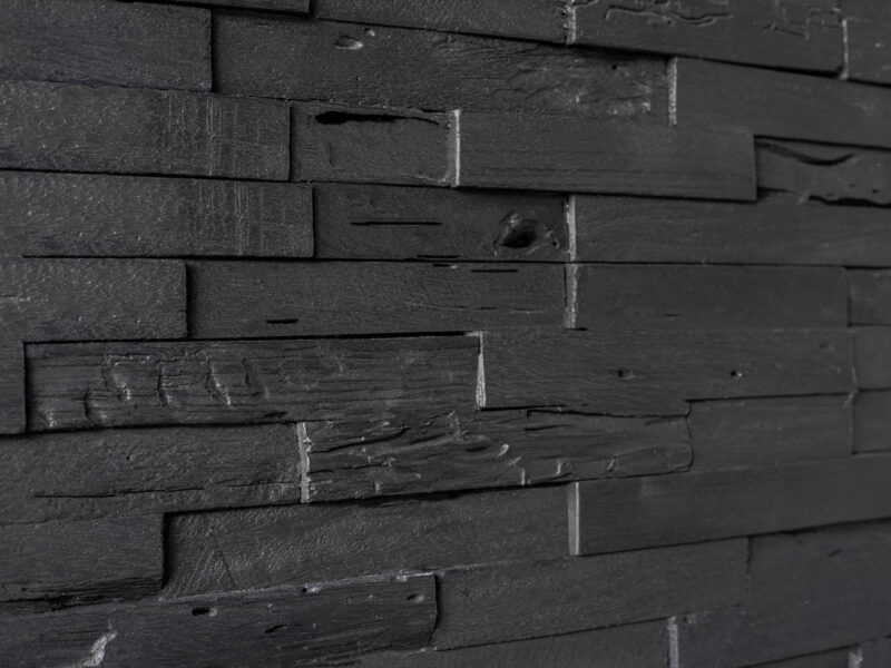 Dark Graphite - 3D Wood Panels - WoodyWalls