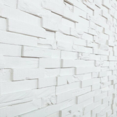 Igloo (Pure White) - 3D Wood Panels - WoodyWalls