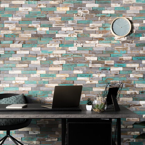 Montauk Blue - 3D Wood Panels - WoodyWalls
