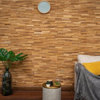 Natural Teak 3D Wall Panels