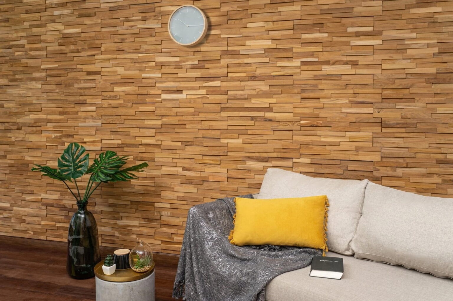 Natural Teak 3D Wall Panels For Sale, Buy Online