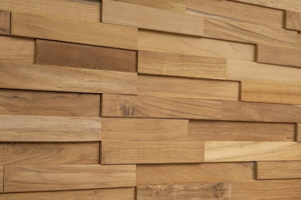 Natural Teak - 3D Wood panels - WoodyWalls