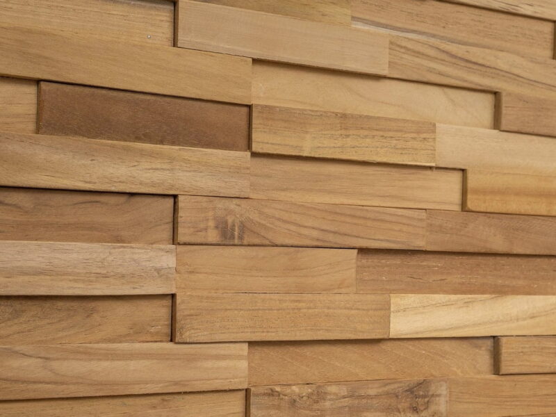 Natural Teak - 3D Wood panels - WoodyWalls