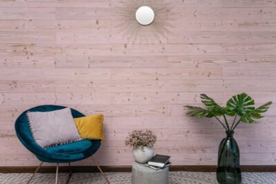 Pink Washed <br>Peel and Stick Wood Planks 11