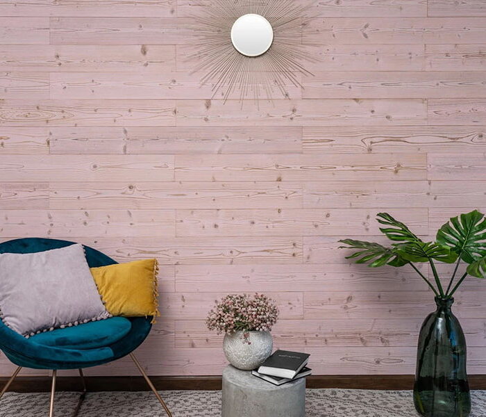 Pink Washed - Peel and Stick Wood Planks - WoodyWalls