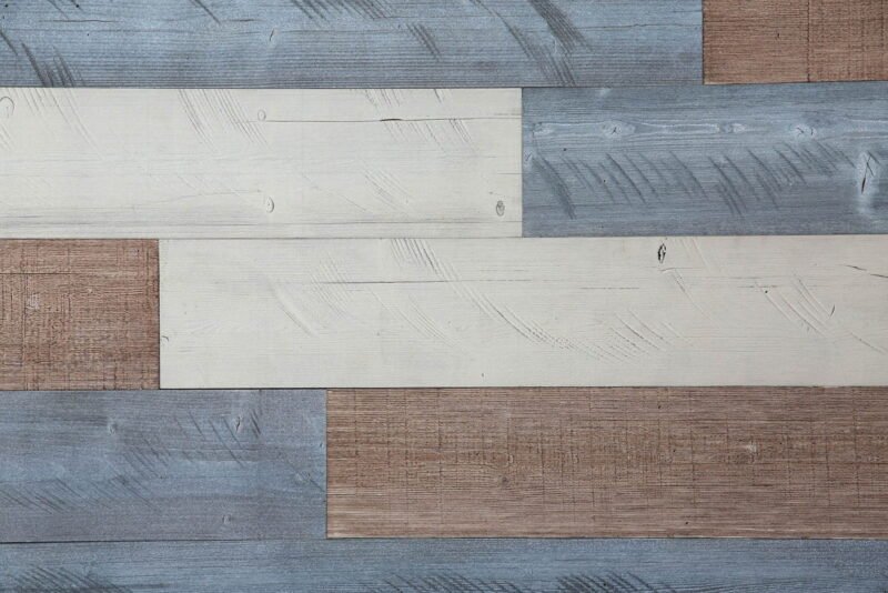Sweetened Milk, Warm Sand, Natural Gray - Peel and Stick Wood Planks - WoodyWalls