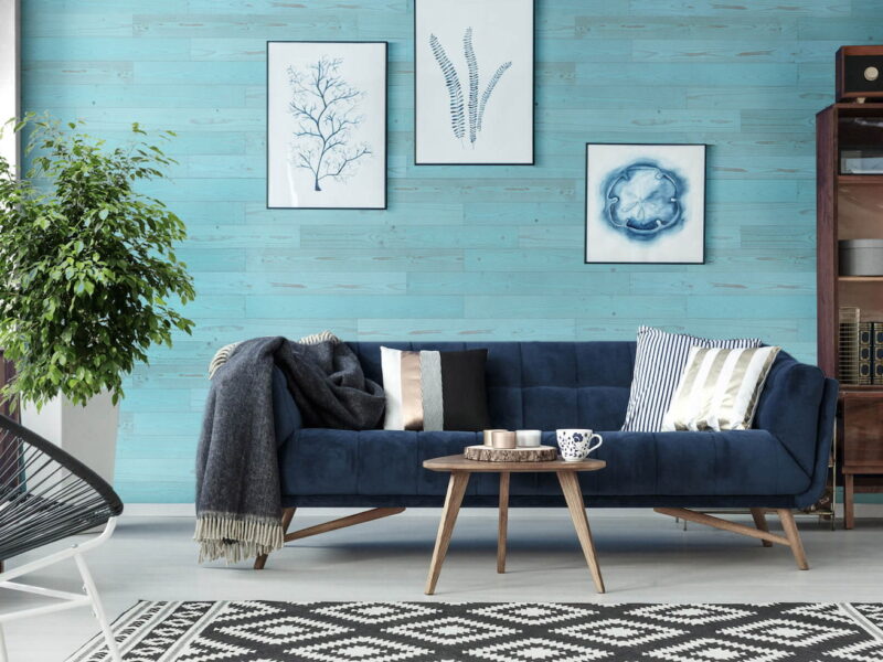 Vintage Blue - Peel and Stick Planks - WoodyWalls