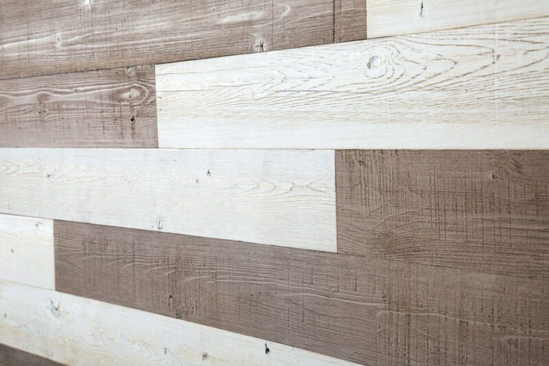 Warm Sand, White - Peel and Stick Wood Planks - WoodyWalls
