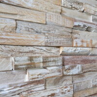 Weathered White - 3D Wood Panels - WoodyWalls