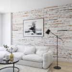 Barn wood wall paneling for modern wood accent wall