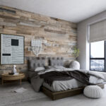 grey barnwood planks for accent wall