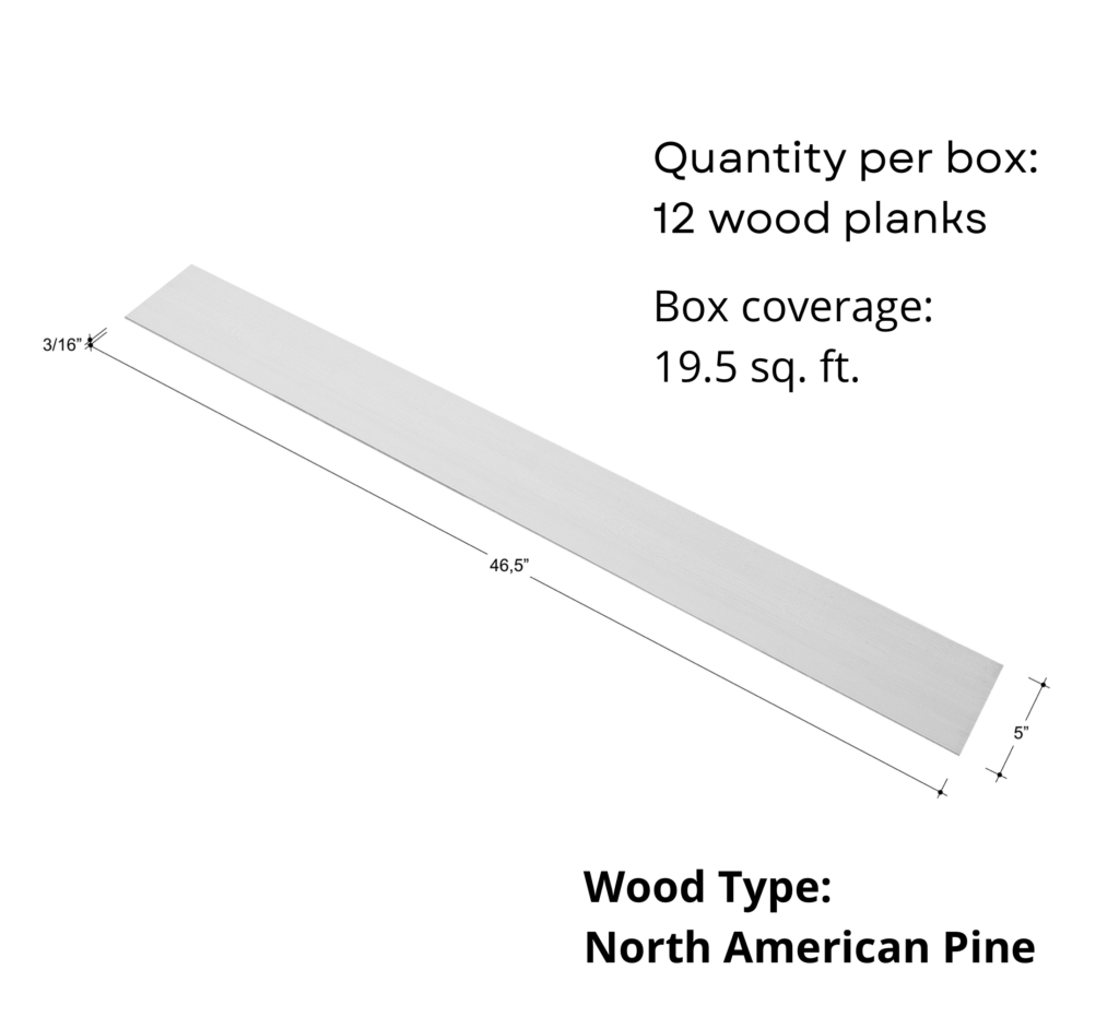 Santorini (White) <br>Peel and Stick Wood Planks 13