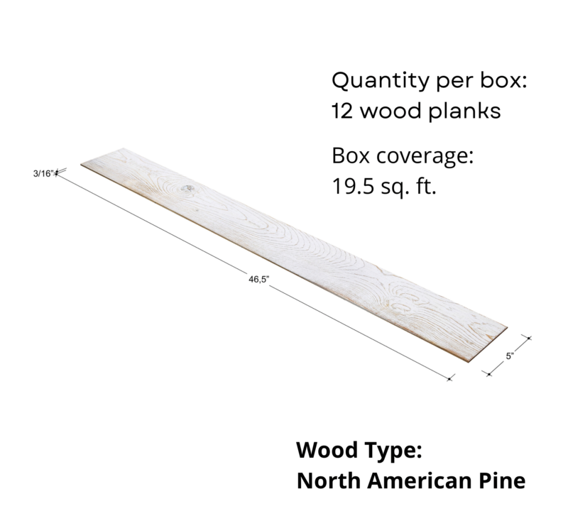 White Washed &Lt;Br&Gt;Peel And Stick Wood Planks 8