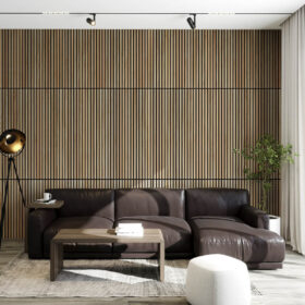 White Ash Solid Wood Slat Wall Panels 3
