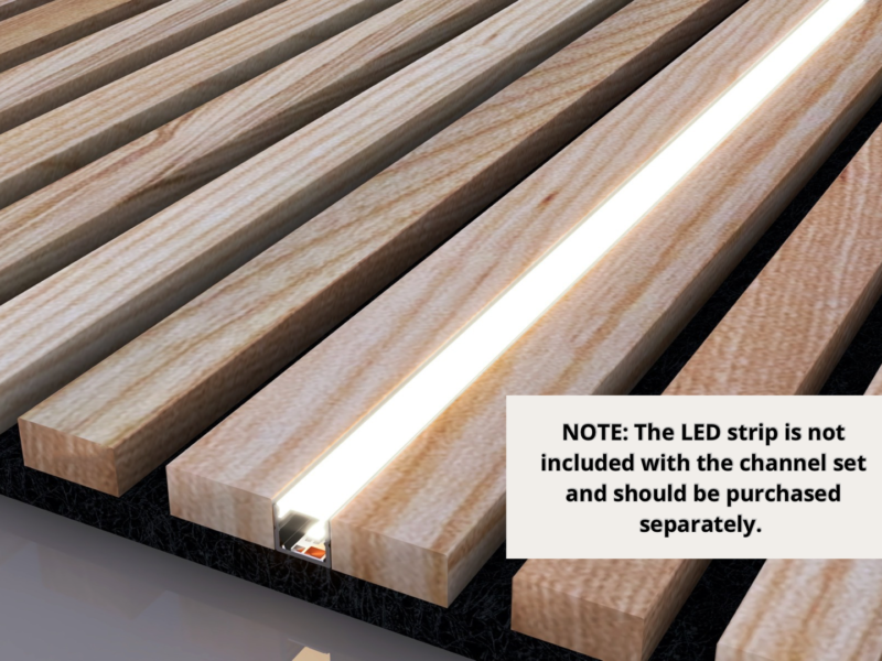 LED Channel <br>for <br>Wood Slat Wall Panels