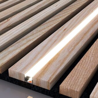 LED Channel for Wood Slat Wall Panels