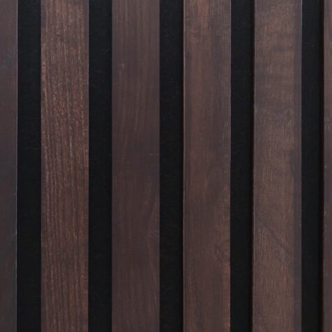 Smoked ash Solid Wood Slat Wall Panels