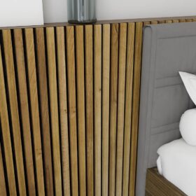White Oak Solid Wood Slat Wall Panels 3