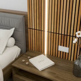 White Oak Solid Wood Slat Wall Panels 7