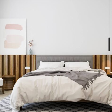 DIY Wood slat wall
