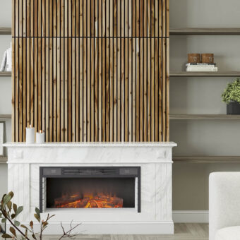 Acacia Solid Wood Slat Wall Panels