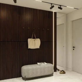 Smoked Ash Solid Wood Slat Wall Panels