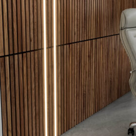 Walnut Solid Wood Slat Wall Panels 6