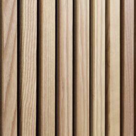 White Ash Solid Wood Slat Wall Panels 5