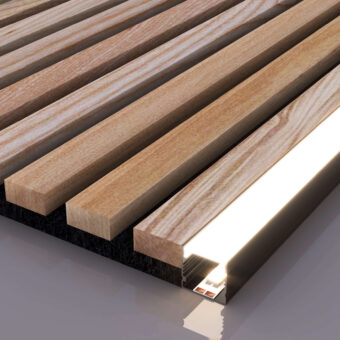 LED Channel for Wood Wall Edging
