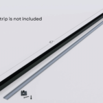 LED channel for wood slat panels