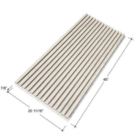 white wood slat wall panels size