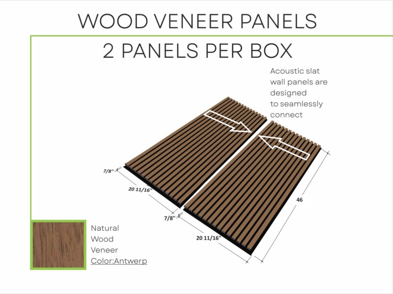 Modern wood slat accent wall