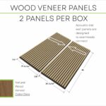 Modern wood slat accent wall