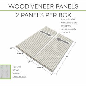 Roma Wood Slat Wall Panels 8