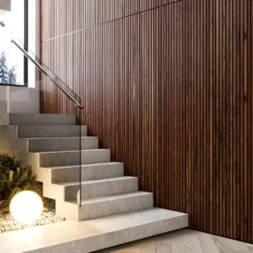 Black Metal Edge Trim for Wood Slat Wall Panels 9