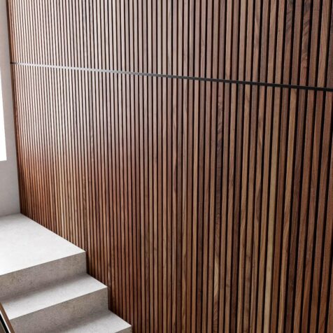 metal edge trim for slat wall