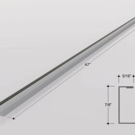 Black Metal Edge Trim for Wood Slat Wall Panels 2
