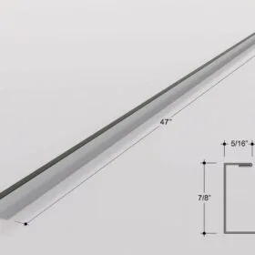 Black Metal Edge Trim for Wood Slat Wall Panels 2