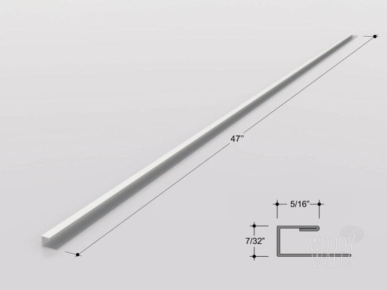 Brushed Metal Edge Trim for Peel and Stick Wall Panels 2