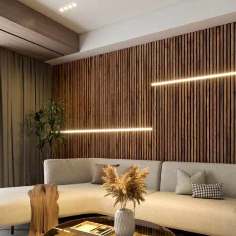 LED Channel for shiplap accent wall