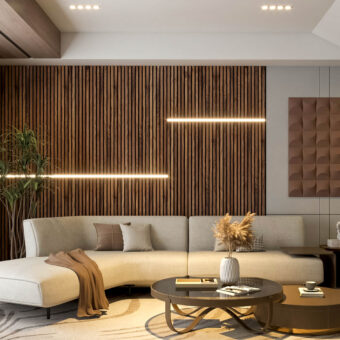 Walnut Solid Wood Slat Wall Panels